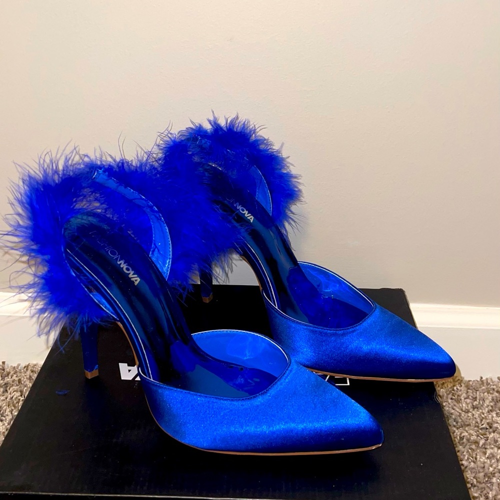 Fashion Nova Feathered Heels